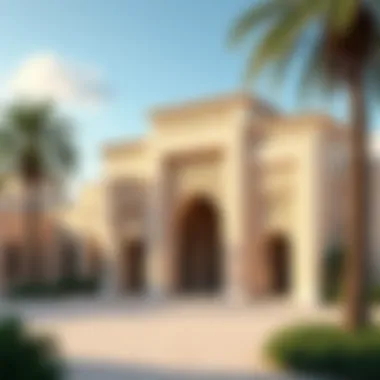 Historical Significance of Al Firdous Building Historical context representation of Al Firdous Building in Dubai