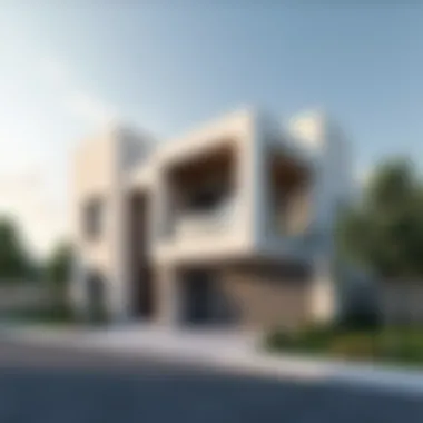 Modern Architecture in Al Warsan Village Modern architecture in Al Warsan Village reflecting contemporary design trends