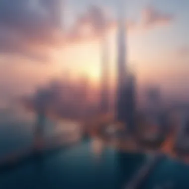 Stunning skyline view of Dubai