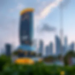 Luxurious skyline view of Cour Jardin in Business Bay