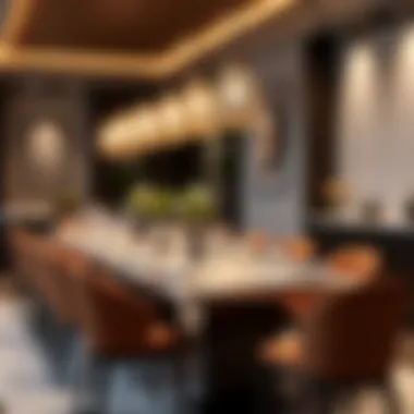 Sophisticated Dining Experience in Eden House Elegant dining area in a luxury rental