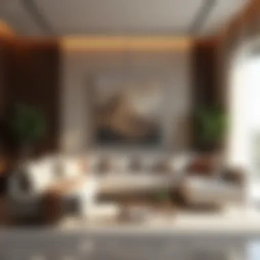 Exquisite Living Space in Eden House Luxurious apartment interior in Eden House