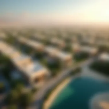 Aerial view of Al Wasl Zabeel showcasing luxury villas