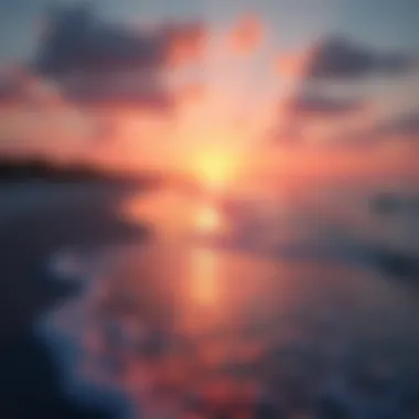 Breathtaking Sunset Over Albateen Beach Sunset at Albateen Beach highlighting the coastal beauty