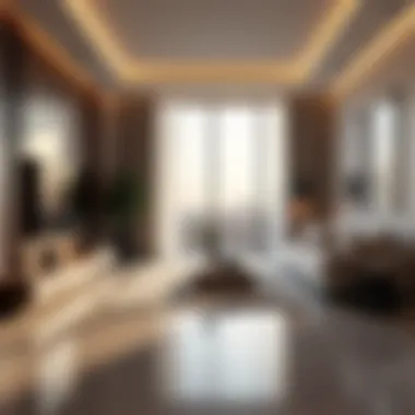 Luxurious Interiors of Boulevard Heights A luxurious living space within Boulevard Heights reflecting modern elegance.