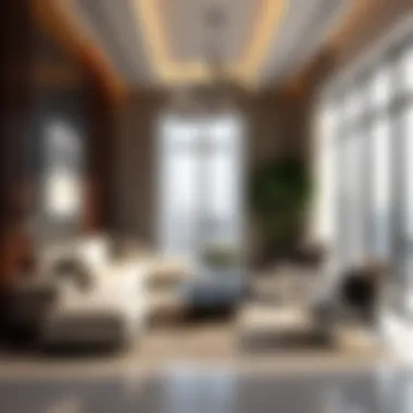 Interior Luxury in Dubai Star JLT Luxurious interior design of a Dubai Star JLT residence featuring modern furnishings