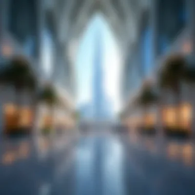 Inside Dubai World Trade Centre at International Trade Fair Interior of Dubai World Trade Centre during an international trade fair