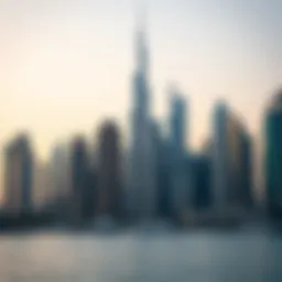 Panoramic view of Dubai Marina skyline showcasing luxury skyscrapers