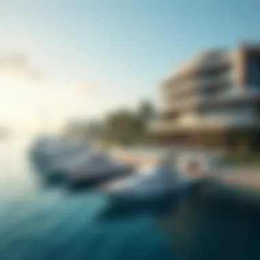 Exclusive Waterfront Living at Marina Palm Jumeirah Luxurious waterfront property with private yacht docking