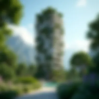 Merano Tower Set Amidst Lush Greenery Merano Tower surrounded by lush landscaping