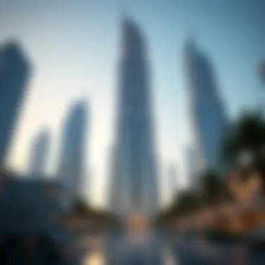 Breathtaking Perspective of Place Tower Stunning view of Place Tower in Dubai Silicon Oasis