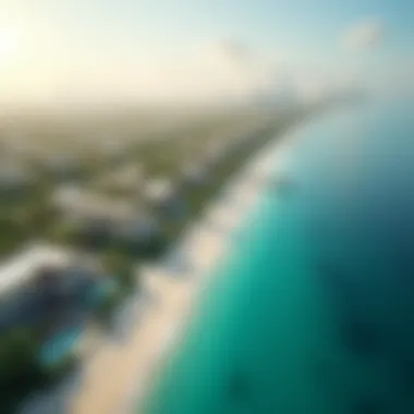 Aerial View of Prime Jumeirah Aerial view of Prime Jumeirah showcasing luxury villas and pristine beaches