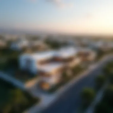Stunning Aerial Perspective of Privé Residence Aerial view of Privé Residence showcasing its architectural elegance
