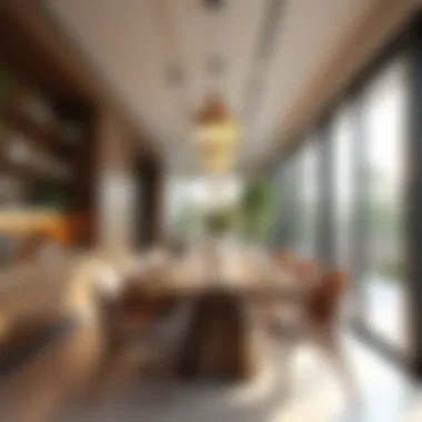 Community-Inspired Dining Area in JVC Stylish dining area reflecting the community spirit of Jumeirah Village Circle