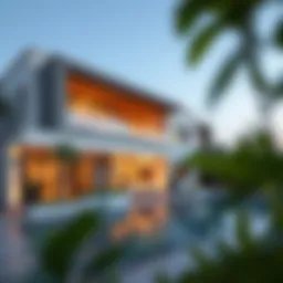 Luxury villa exterior showcasing architectural innovation