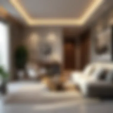 Modern Studio Interior Design in Bur Dubai Charming studio interior in Bur Dubai showcasing modern design
