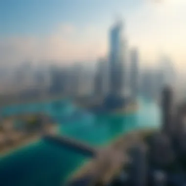 Stunning Aerial View of Jumeirah Lake Towers Aerial view of Jumeirah Lake Towers showcasing the iconic skyline