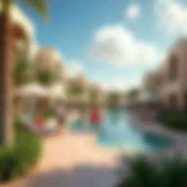 Community Dynamics in Falcon City Vibrant community life with residents enjoying the amenities at Falcon City