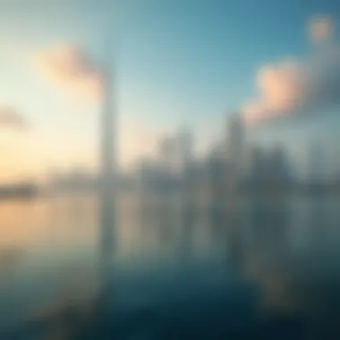 Dubai's Iconic Luxury Skyline A panoramic view of Dubai's luxury skyline showcasing high-end real estate.