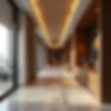Luxurious Interior Design of Zarooni Building Interior design elements of Zarooni Building highlighting luxury finishes