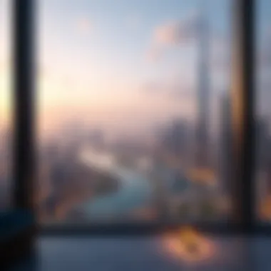 Skyline Views from Luxurious Penthouses Breathtaking view from a penthouse overlooking the Dubai skyline