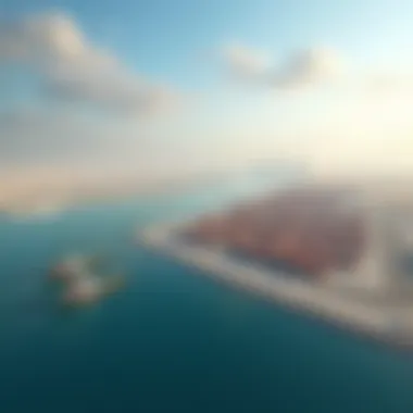 Modern Infrastructure at Mina Jebel Ali Modern infrastructure at Mina Jebel Ali with cargo ships