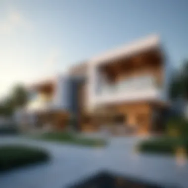 Architectural Elegance of Mirdif Hills Stunning architectural design of Mirdif Hills showcasing modern luxury