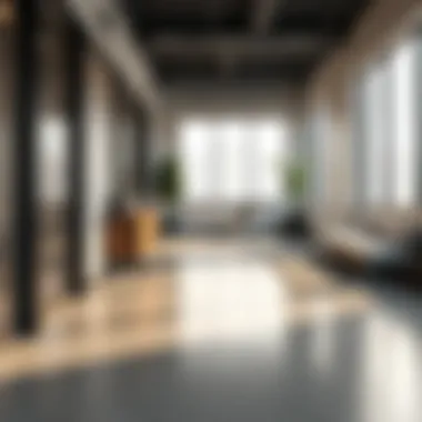 Trendy Partitioned Commercial Space in Business Bay Trendy commercial space with partition for rent