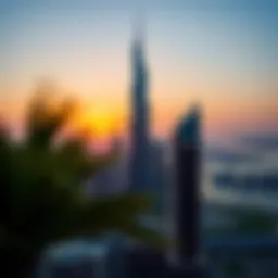 Stunning view of Ontario Tower at sunset