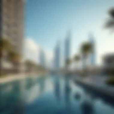 Modern Architectural Development at Palm Jebel Ali Construction progress of Palm Jebel Ali highlighting modern architecture