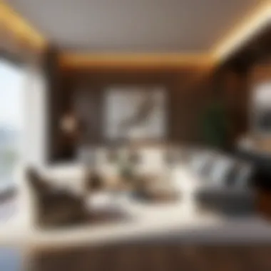 Stylish Luxury Apartment Interior Stylish interior of a luxury apartment in Dubai