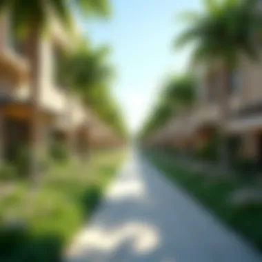 Innovation Meets Nature in Silicon Oasis Vibrant streets of Silicon Oasis filled with greenery and innovation