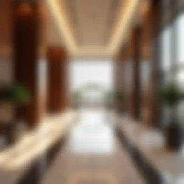 Sophisticated Lobby Design at South Heights Tower B Luxurious lobby area of South Heights Tower B showcasing contemporary design