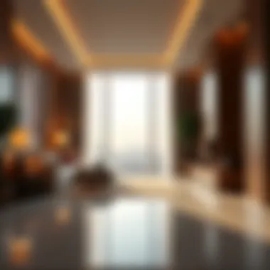 Luxurious Interior of the Exchange Tower An interior shot of the Exchange Tower reflecting its luxurious design and amenities.