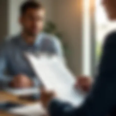 Investor Document Review Investor reviewing documents