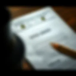 A detailed view of a title deed document in Dubai