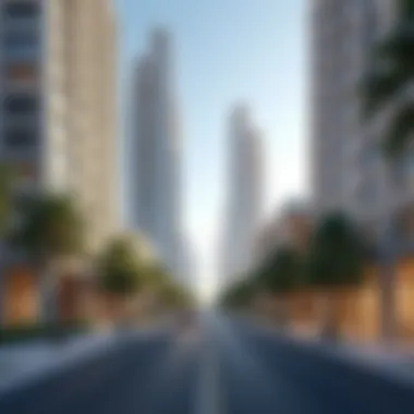 Architectural Marvel of Vermont Stunning architectural view of Vermont along Sheikh Zayed Road
