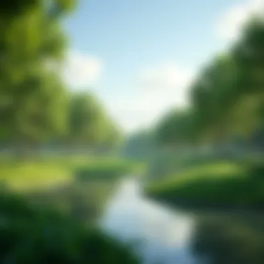Lush Green Areas Promoting Active Lifestyle Green spaces and recreational areas in the community
